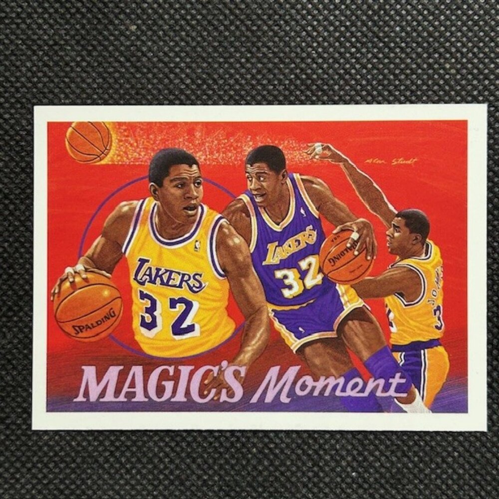 Upper Deck Magic's Moment Assist Record Magic Johnson #29 LA Lakers HOF